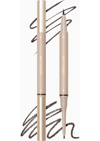 2’si 1 Arada Kaş Kalemi – Suya Dayanıklı, Çikolata Tonu