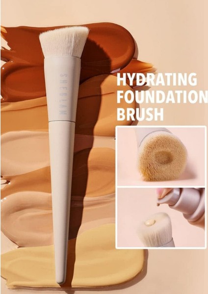 Skinfluencer Fondöten Fırçası,düz Üstlü, Yoğun Kıl Yapısı fiyatları