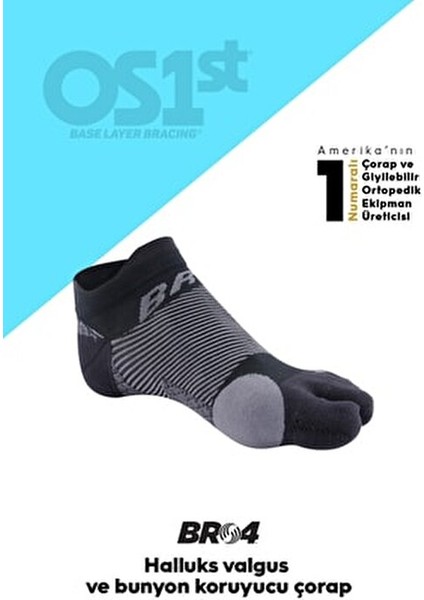 Br4 Bunyon Çorap Ayak Sağlığı İçin Destekleyici Tasarım 33-36 Numara