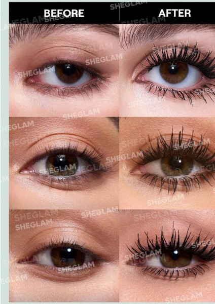 Hacim ve Uzunluk Maskarası,siyah, Su Geçirmez, 2’li Set modelleri