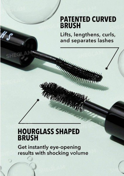 Hacim ve Uzunluk Maskarası,siyah, Su Geçirmez, 2’li Set fırsatları