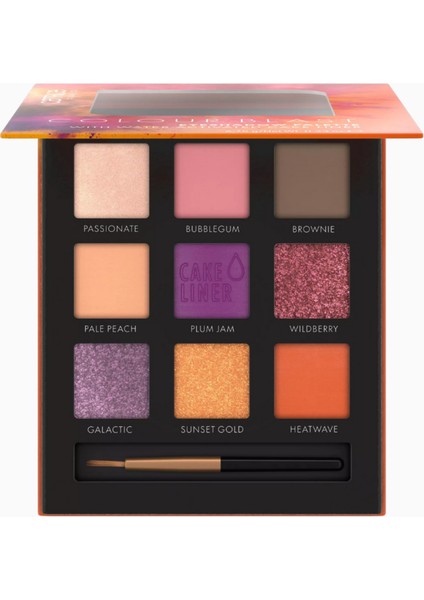Çok Renkli Vegan Göz Farı Paleti 9 Yüksek Pigmentli Ton