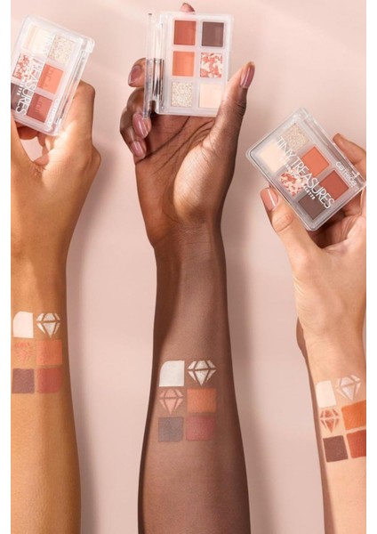 Tiny Treasures Far Paleti 030, Isıtın, 6 Renk, Mat, Işıltılı, Simli, Vegan fiyatları