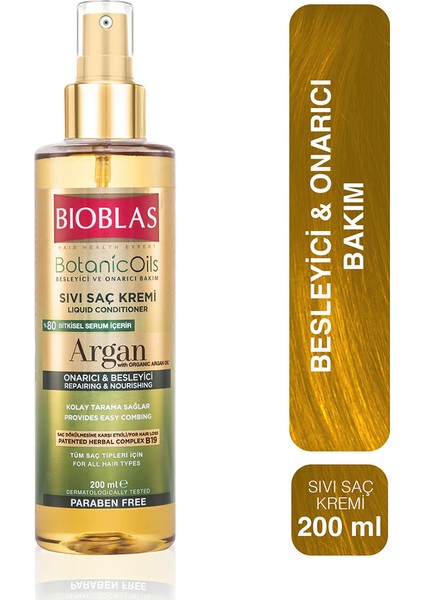 Botanic Oils Argan Yağlı Sıvı Saç Kremi 200 ml