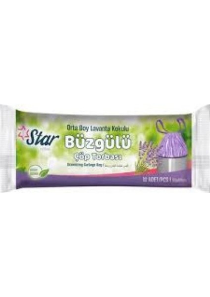 Heyf Starplus Çöp Torbası Büzgülü Orta 55X60