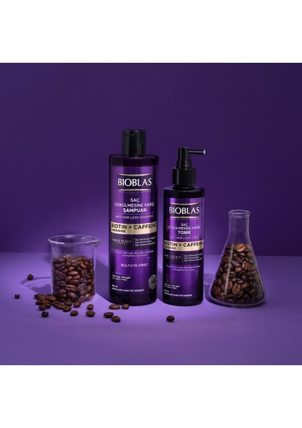 Kafein Arjinin Biotin Şampuan Dökülme Karşıtı Sülfatsız Formül 400 ml indirimleri