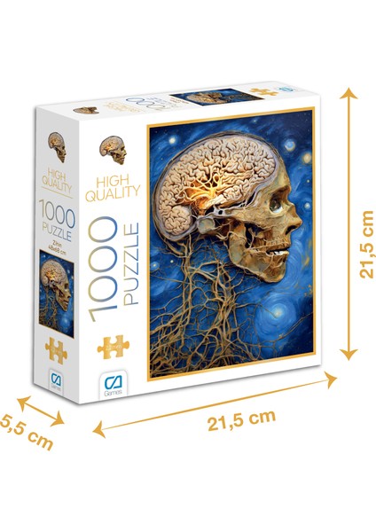Zihin - 1000 Parçalı Puzzle - 48 x 68 cm