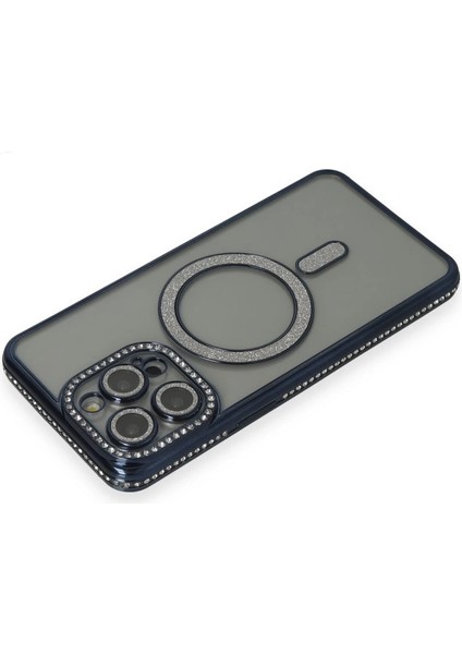 Newface Iphone 14 Pro Max Kılıf Joke Simli Magneticsafe Kılıf - Lacivert fiyatları