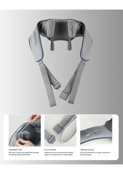 Vnb-01 Titreşimli Boyun Masaj Aleti Gri Renk modelleri