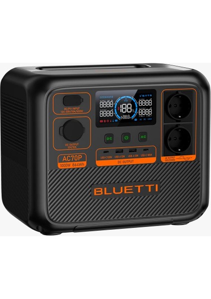 AC70P Taşınabilir Güç Kaynağı - 1000W 864WH fiyatları
