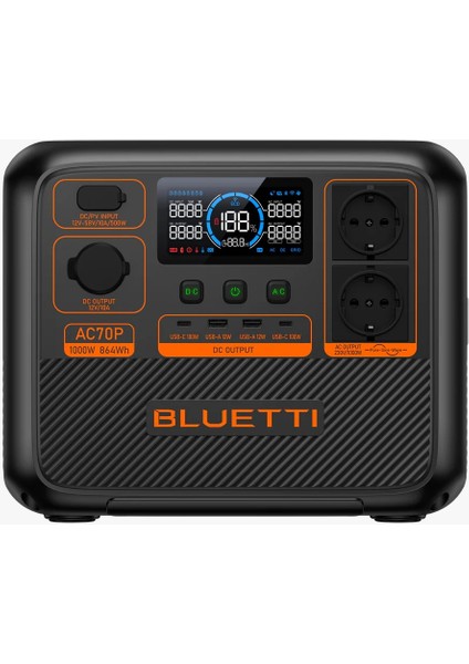 AC70P Taşınabilir Güç Kaynağı - 1000W 864WH indirimleri