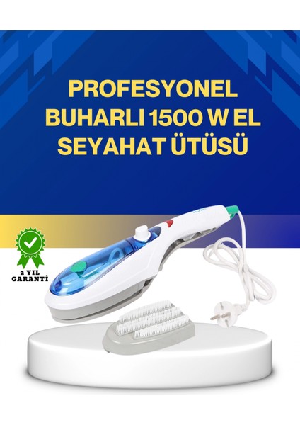 Kompakt Buharlı Ütü 1500W | Tüm Yüzeyler İçin Pratik ve Etkili