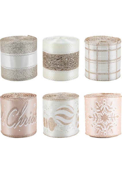 2 Metrelik Noel Ağacı Ipek Kurdele Süsleri, 2 Rulo (Yurt Dışından) fiyatları