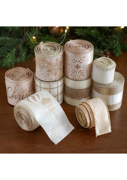 2 Metrelik Noel Ağacı Ipek Kurdele Süsleri, 2 Rulo (Yurt Dışından) modelleri