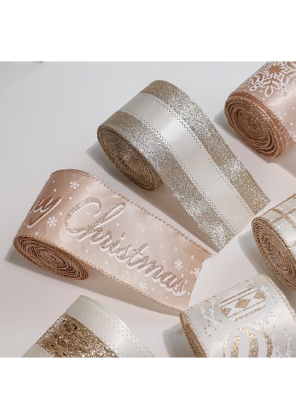 2 Metrelik Noel Ağacı Ipek Kurdele Süsleri, 2 Rulo (Yurt Dışından) fırsatları