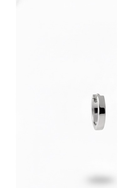 Klasik Çelik Erkek Küpe