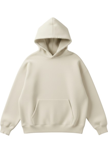 Yıldırım Baskılı Unisex Boxy Fit Hoodie Sweatshirt fiyatları