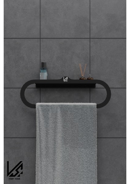 Loop Serisi Minimalist Tasarım Siyah Banyo Havluluk fiyatları