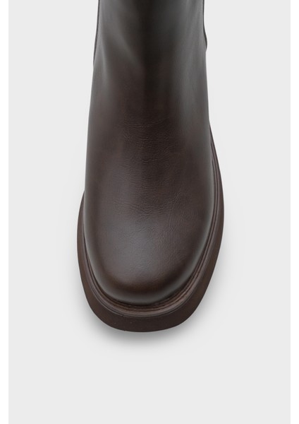 Darla Yuvarlak Burunlu Yandan Fermuarlı Trak Tabanlı Kadın Bot modelleri