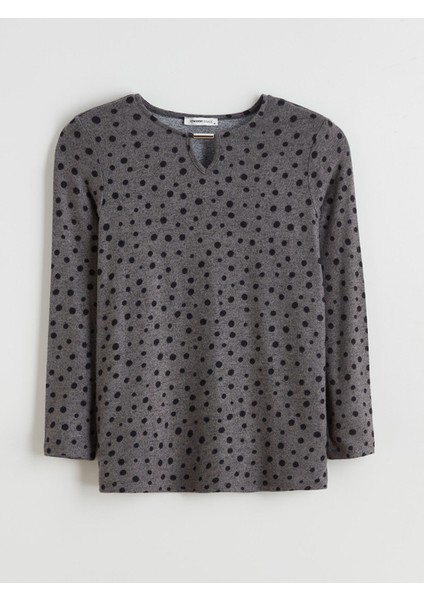 Yeni Sezon Bisiklet Yaka Puantiyeli Bluz indirimleri