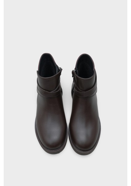 Tory Yandan Fermuarlı Kadın Bot