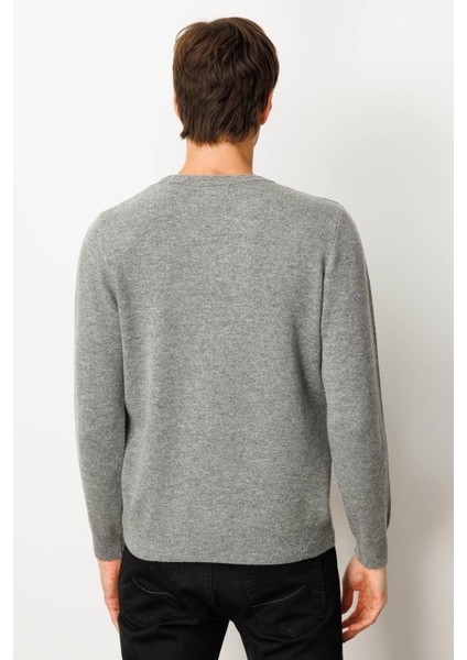 Erkek Sıfır Yaka Hasır Örgü Baklava Yürütmeli Yün Kazak Y.füme modelleri