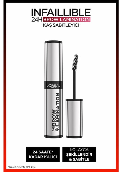 ınfaillible 24H Brow Lamination Şeffaf Kaş Sabitleyici & L'oréal Paris Infaillible Definer Pencil - 03 Brunette fiyatları