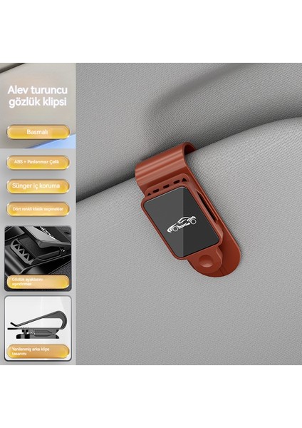 Yeni Araba Gözlük Klibi Araba Güneş Gözlüğü Gözlük Klibi Depolama Çok Fonksiyonlu Güneş Gözlüğü (Yurt Dışından)