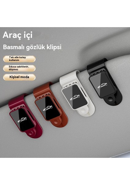 Yeni Araba Gözlük Klibi Araba Güneş Gözlüğü Gözlük Klibi Depolama Çok Fonksiyonlu Güneş Gözlüğü (Yurt Dışından) fiyatları