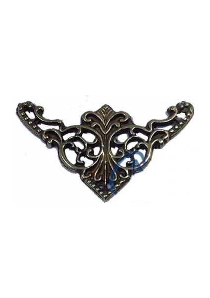 Eco Lounge Dekoratif Köşe Süsü, Köşelik - Küçük, 19X34MM, Antik, 100 Adet