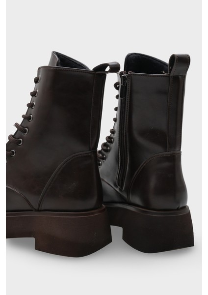 Melessa Yuvarlak Burunlu Yandan Fermuarlı Trak Tabanlı Kadın Bot fırsatları