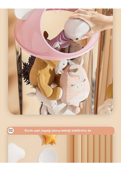 Yükseltilmiş Peluş Bebek Depolama Kovası Bebek Depolama Sepeti Bebek Çocuk Oyuncak Depolama Tüpü (Yurt Dışından) fiyatları