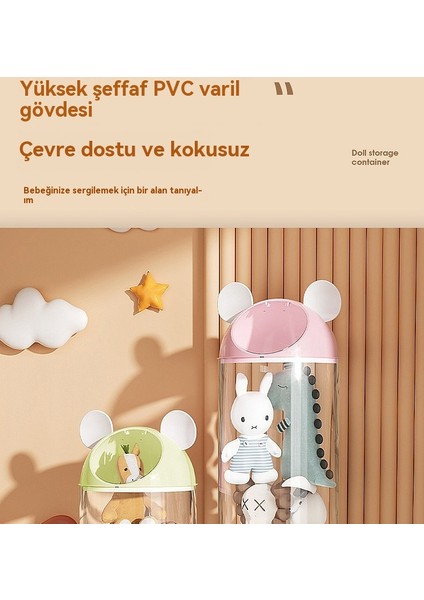 Yükseltilmiş Peluş Bebek Depolama Kovası Bebek Depolama Sepeti Bebek Çocuk Oyuncak Depolama Tüpü (Yurt Dışından) modelleri