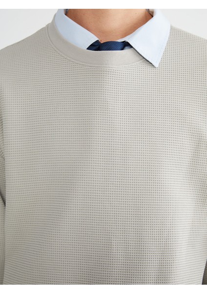 Yeni Sezon Bisiklet Yaka Erkek Sweatshirt modelleri