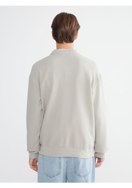 Yeni Sezon Bisiklet Yaka Erkek Sweatshirt fırsatları