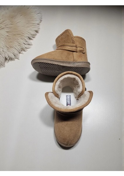 Çocuk Tam Ortopedik Süet Içi Kürklü Cırtlı Kreş Anaokulu Ev Panduf Bot fırsatları