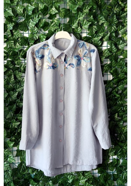 Kadın Gömlek Çiçekli