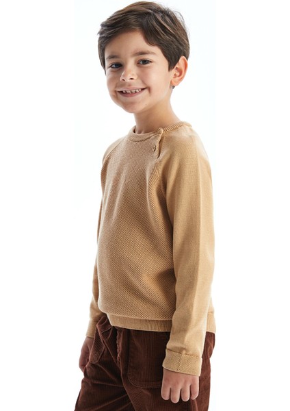 Yeni Sezon Bisiklet Yaka Uzun Kollu Erkek Bebek Triko Kazak