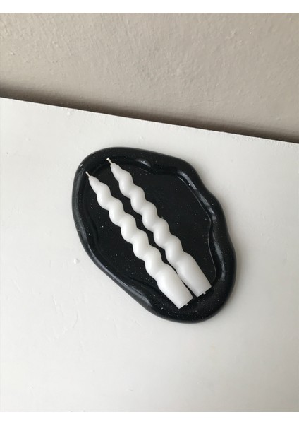 2'li Beyaz Burgu Şamdan Mumu