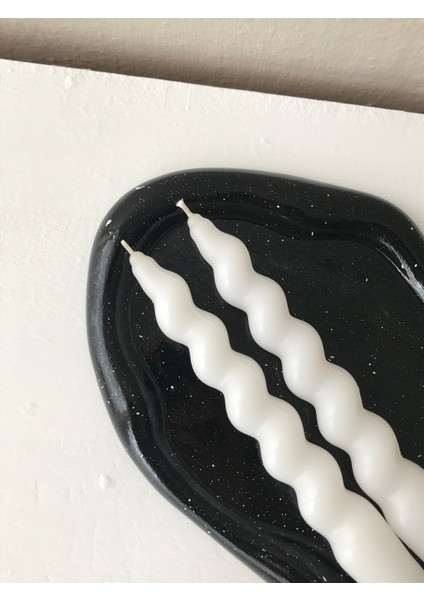 2'li Beyaz Burgu Şamdan Mumu modelleri