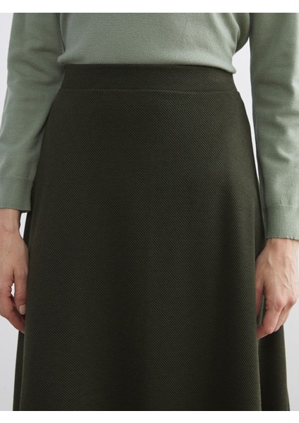 Yeni Sezon Beli Lastikli Kloş Etek modelleri