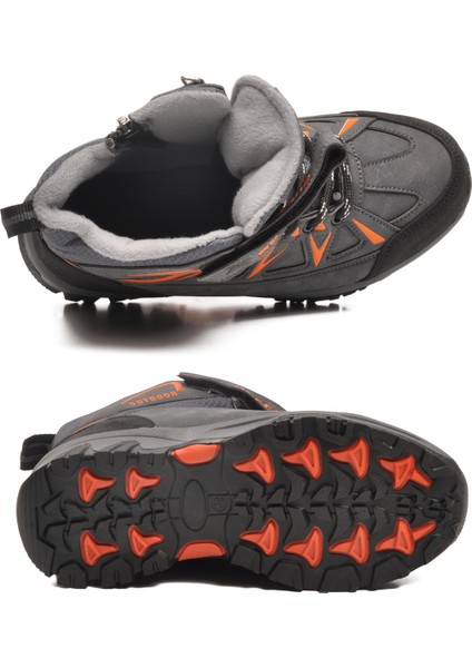 Ruffon Füme-Turuncu Içi Polarlı Çocuk Outdoor Bot 2301 F indirimleri