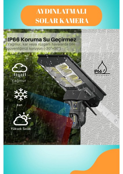 6mp Fullhd Sokak Aydınlatmalı 20.000 Mah Bataryalı Solar Panelli Hareket Sensörlü Projektör Kamera modelleri