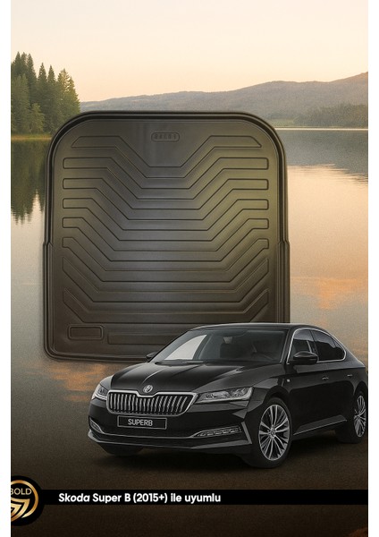 Skoda Superb 2008–2024 Uyumlu 3D Bagaj Havuzu Premium fiyatları