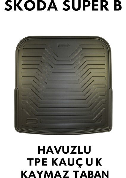Skoda Superb 2008–2024 Uyumlu 3D Bagaj Havuzu Premium fırsatları