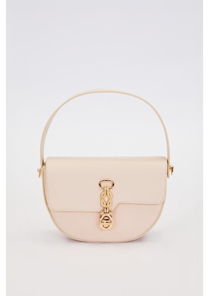 Krem Kadın El ve Omuz Çantası 930930