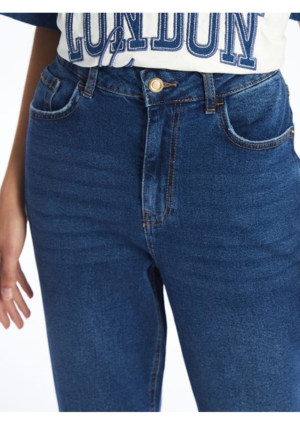 Yeni Sezon Yüksek Bel Slim Mom Kadın Jean Pantolon modelleri