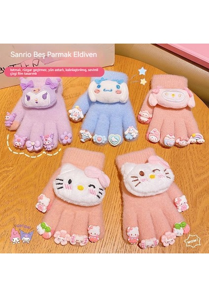 Çocuklar Için Sonbahar-Kış Manikür Rüzgar Geçirmez Isıtmalı Parmaklı Eldiven (Yurt Dışından) fırsatları