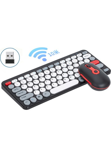 Sessiz kablosuz klavye ve fare seti (Yurt Dışından)