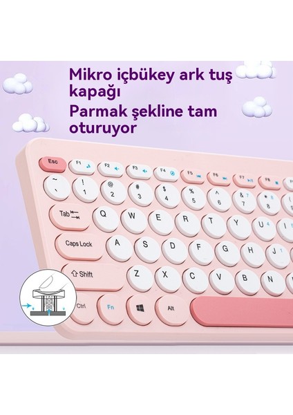 Sessiz kablosuz klavye ve fare seti (Yurt Dışından) indirimleri